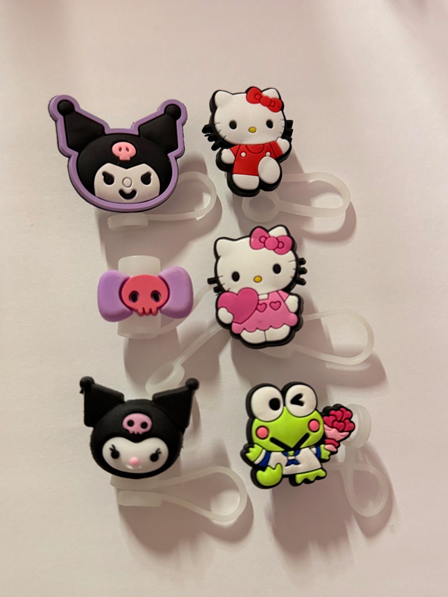 Hello Kitty straw toppers