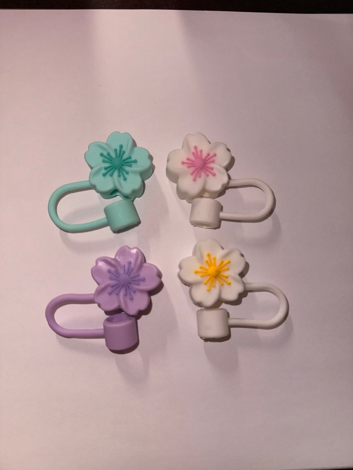 3d floral straw toppers