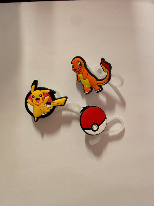 Pokemon straw toppers