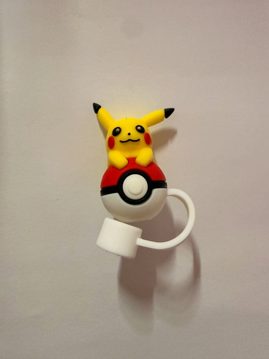3d Pikachu straw topper