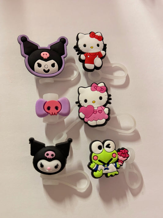 Hello Kitty straw toppers